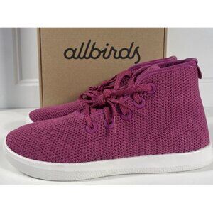 Allbirds Tree Toppers High Top Shoes Lace Up Sneakers Pink Men's US 8 NEW Nature
